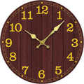 Wall Clock, Modern Wall Clocks Battery Operated, Silent Non Ticking Rustic by wallclock