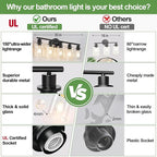 Zarbitta 5-Light Bathroom Light Fixtures, Bathroom Wall Lamp - Image 2