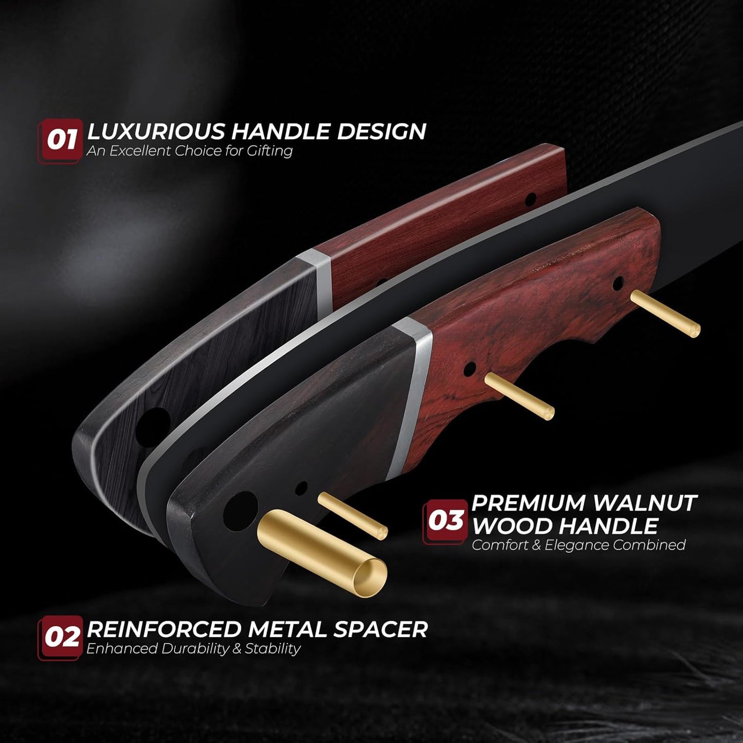 Kitchen Utility Knife From Japan - Small Chef Knife 5 Inch Forged from a Single Piece of High Carbon ATS-34 Steel, Full-Tang Paring Knife with Walnut Handle for Fruit and Vegetable, Ideal Gift