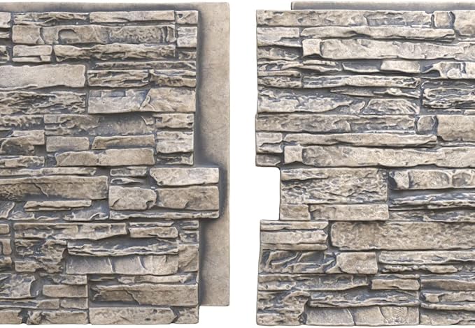 EverStone Canyon Ridge Faux Stone Panel, 45 3/4"W x 24 1/2"H x 1 1/4"D - Image 8
