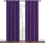 NICETOWN Purple Blackout Curtains 86 inches Long, Niose Reducing and Thermal - Image 2