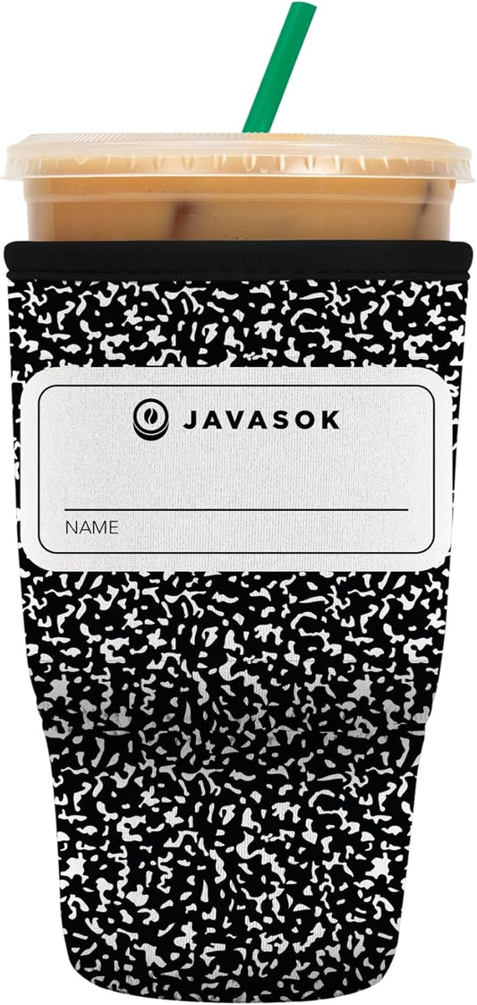 Sok It JavaSok Iced Coffee & Cold Soda Insulated Neoprene Cup Sleeve (Compose Yourself, Large: 30-32oz)