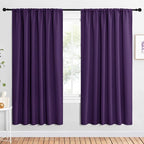 NICETOWN 2 Panels Blackout Curtains, Rod Pocket Window Curtains Room Darkning by NICETOWN