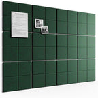 Bumusty Large Felt Bulletin Board, 30 Push Pins, 70 Adhesive Tabs, Pine Green by BUMUSTY