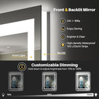 Briivue 24x30 Inch LED Bathroom Mirror - Image 3