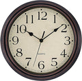 Foxtop Retro Silent Non-Ticking Round Classic Clock Quartz Decorative Battery by Foxtop