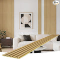 WPC Slat Wall Paneling, TV Background, Living Room, 94.5 x 6 in by Unknown
