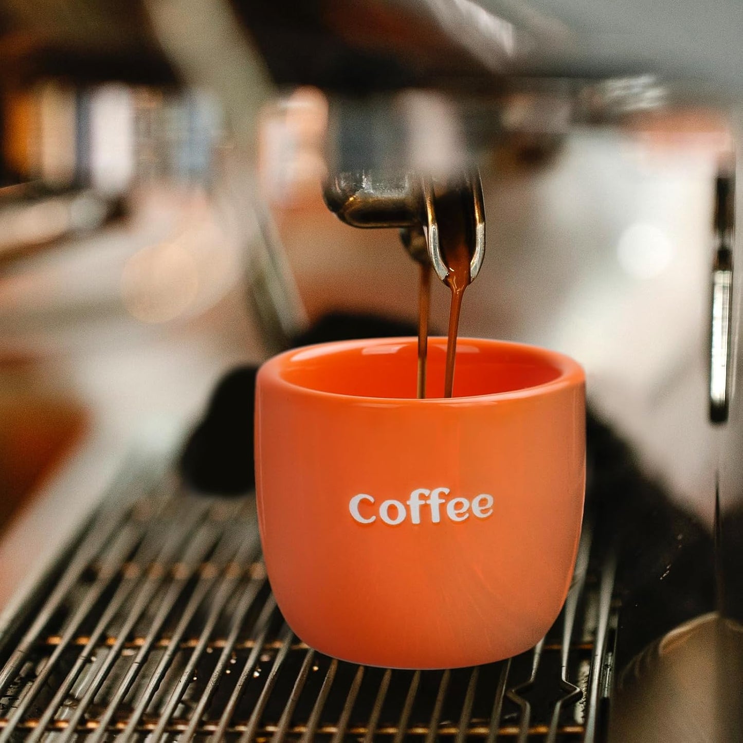 Ceramic Espresso Cup set of 6, One Shot Coffee Cups, Double Walled 3 oz/90 ml Tiny Cofffee Mugs Demitasse for Espresso, Porcelain Coffee Mugs Set of 6 colors