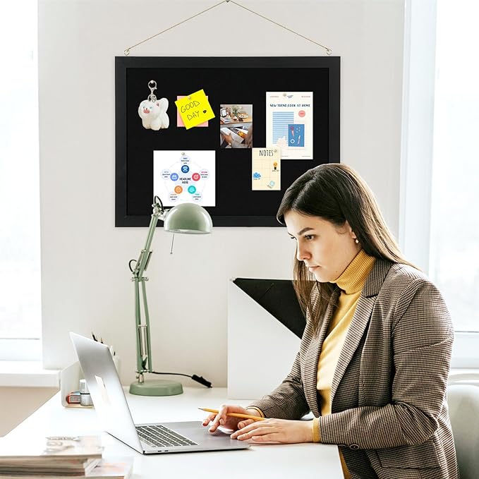 2-Pack Double-sided Black Cork Board - Image 8