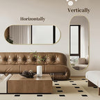 Oval Full Length Mirror, Ultra-Clear Explosion-Proof Dressing Mirror, Simple & - Image 7