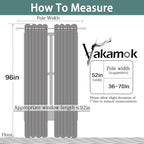 Yakamok 100% Blackout Curtains Thermal Insulated Curtain Panels - Image 8