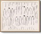 VIYYIEA Framed Wall Art for Living Room, Sketch Canvas Prints, Minimalist Home by VIYYIEAART