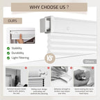 Grandekor No Drill No Tools Cordless Cellular Shades, 30.5" W x 64" H, Light - Image 5