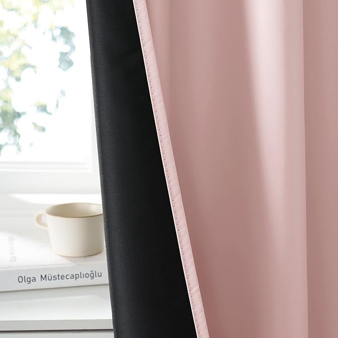 RYB HOME 100% Blackout Short Curtains - Image 3