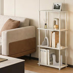 Furinno Turn-N-Tube Storage Shelves, 4-Tier Open Frame Book Shelf, Standing - Image 2