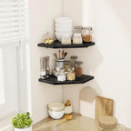 Corner Shelves 4-Pack for Bathroom & Kitchen, Space-Saving Floating Corner Wall - Image 2