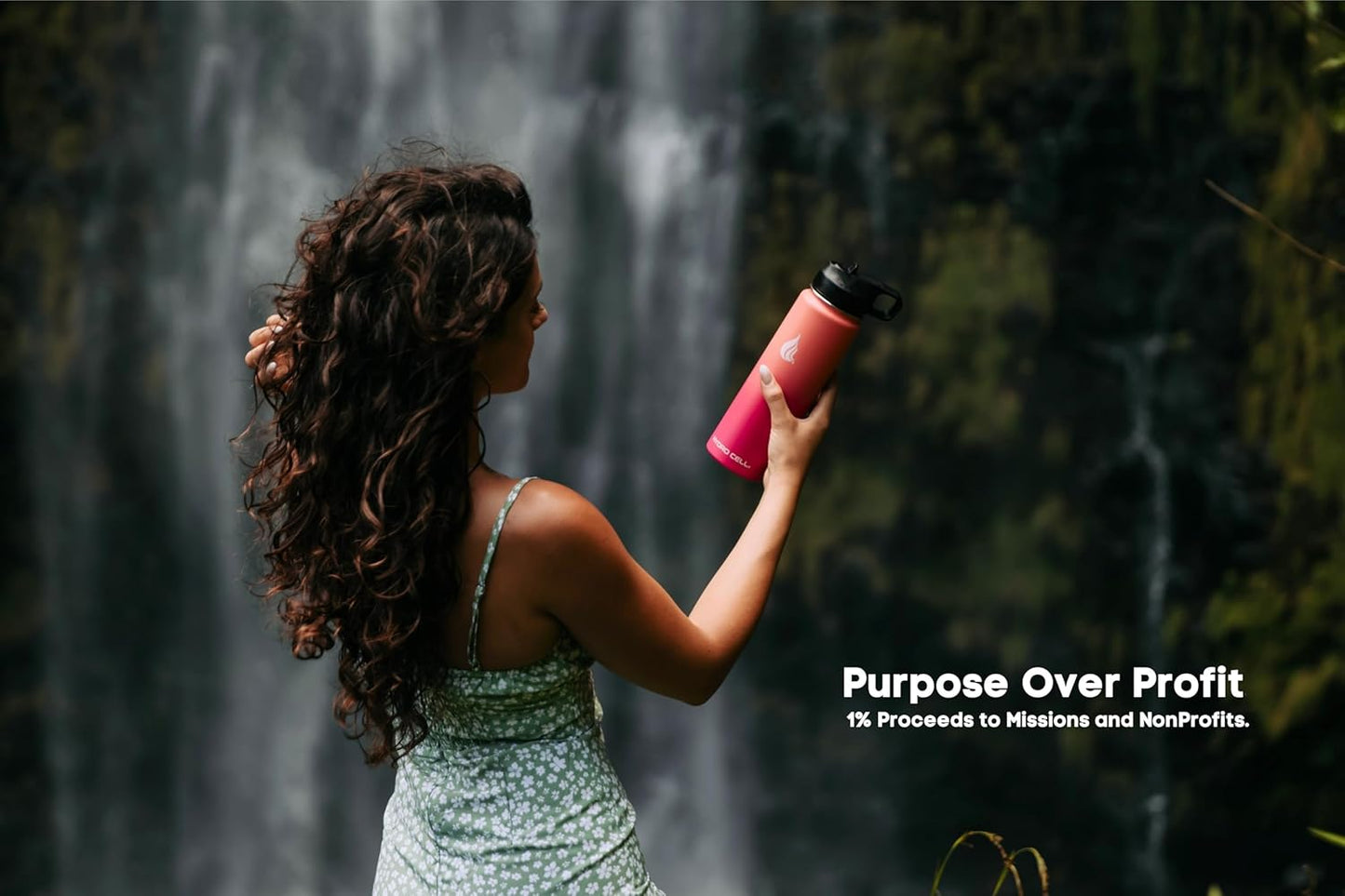 HYDRO CELL Stainless Steel Insulated Water Bottle with Straw - For Cold & Hot Drinks - Metal Vacuum Flask with Screw Cap and Modern Leakproof Sport Thermos for Adults (Coral/Punch 18oz)