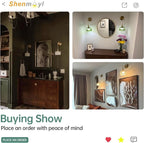 Shenmoyl Battery Operated Wall Sconce - Image 7
