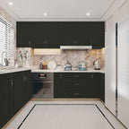 Yancorp 24"x394"/32.8'ft Matte Black Peel and Stick Wallpaper Removable Contact - Image 3