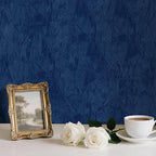 Blue Velvet Fabric Wallpaper Peel and Stick Felt Contact Paper 17.7"x80" - Image 6