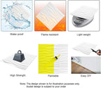 Art3d PVC 3D Wall Panel Interlocked Circles in Matt White Cover 32 Sq.ft - Image 7