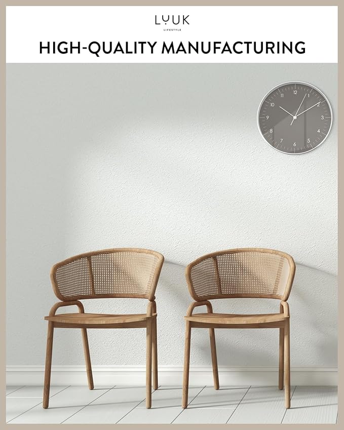 LUUK LIFESTYLE Silent Quartz Wall Clock, Nordic and Minimalist Design, Interior - Image 4