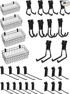 Slatwall Accessories 30 Pcs Slatwall Hook Slat Wall Hanging Hook Garage by FRAYSCENT