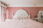 Dimoon 394''x17.7'' Pink Peel and Stick Wallpaper Contact Paper Modern Self - Image 3