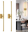 Morauroral Gold Battery Operated Wall Sconces, Dimmable Wall Sconces by Morauroral