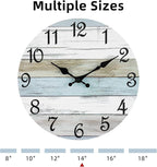 CHYLIN Wall Clock 14 Inch Bathroom Clock, Rustic Wall Clocks Battery Operated - Image 3