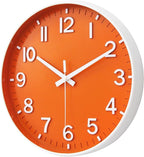 HZDHCLH Wall Clocks Battery Operated, Wall Clock Orange, 8 inch Wall Clock - Image 2