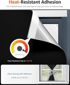 Sumobaby Blackout Curtains for Bedroom Portable 17"x60", No Drill Blackout - Image 3