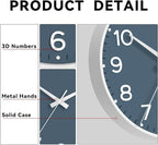 Roymnie Wall Clock, Silent Wall Clocks Battery Operated 8 Inch-Modern Non - Image 6
