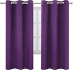 LEMOMO Purple Thermal Blackout Curtains/42 x 72 Inch/Set of 2 Panels Room - Image 2