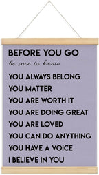 Mental Health Positive Affirmations Inspirational Wall Art Decor, Therapist by Unknown