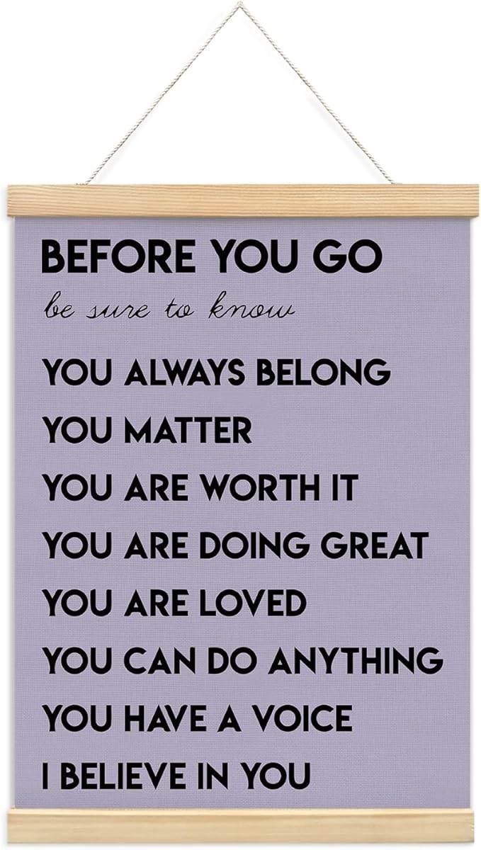 Mental Health Positive Affirmations Inspirational Wall Art Decor, Therapist by Unknown