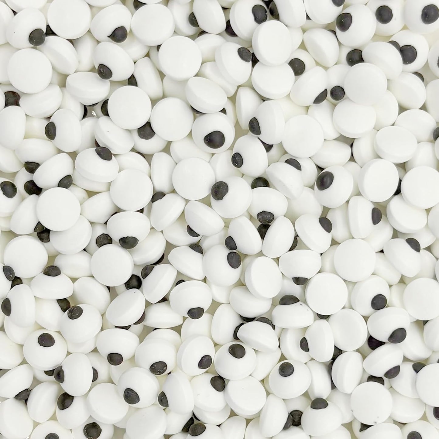 Dynastang 10mm Small Eyes Sprinkles Halloween Edible Eyes Cake Decoration Cupcake Toppers Cookie Decorating Perfect for Cakes, Cupcakes, Desserts Toppings 3OZ