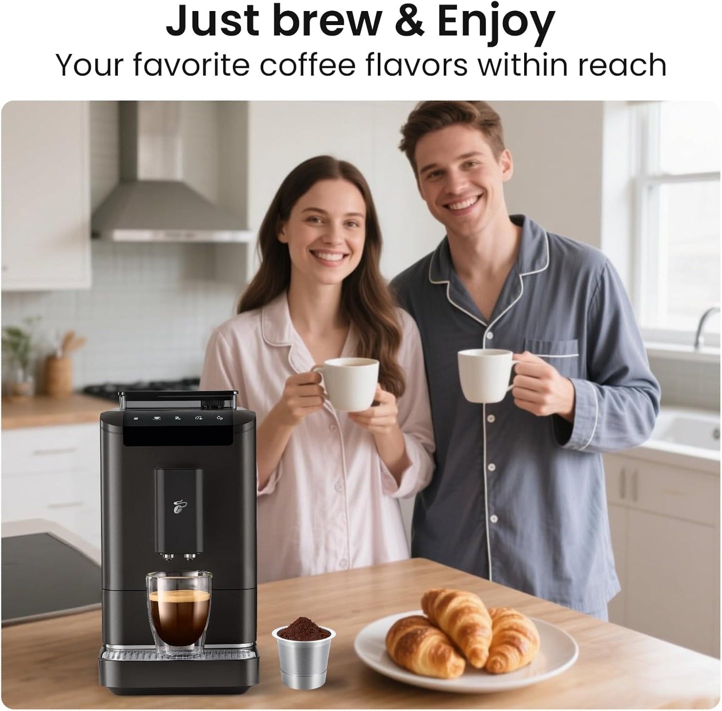 2 Pack Roogaluckeep Reusable Stainless Steel Coffee Pod Capsules, Stainless Steel Reusable K -Cups for Keurig, Refillable Coffee Filters for Keurig Family