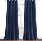 NICETOWN Navy Blackout Curtains 102" Long - Image 2