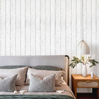 Abyssaly Peel and Stick Wallpaper 511.8"X 17.7" Thickened White Gray Wood - Image 4
