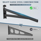 Jusgym 2 Pack Heavy Duty Garage Wall Shelving Set, Wall Mounted Garage Shelves - Image 8