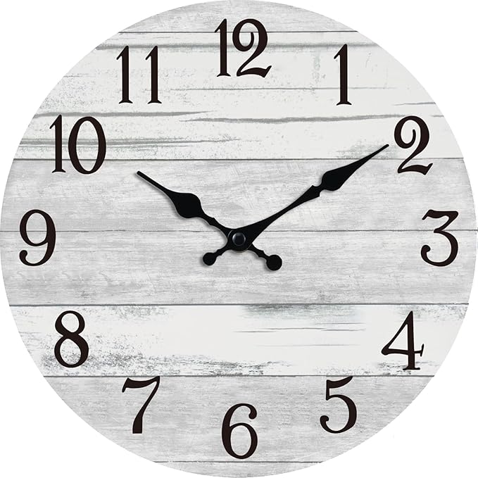 KECYET Wall Clock Battery Operated 14 Inch Large Gray Silent Non Ticking by KECYETWALLCLOCK