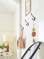 Amerock H55465MB | Adare Double Prong Decorative Wall Hook | Matte Black Hook - Image 9