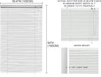 YIIBAII Mini Blinds Suitable for 40" W x 64" H Windows 1" Aluminum Horizontal - Image 6