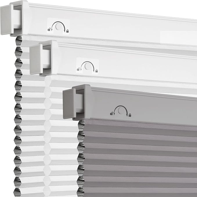 Grandekor No Tools No Drill Cordless Cellular Shades, UV Protection Privacy No by Grandekor