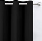 LEMOMO Black Thermal Blackout Curtains/38 x 63 Inch/Set of 2 Panels Room - Image 7