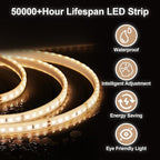 BEAUTYPEAK 40x40 LED Round Bathroom Mirror - Image 2