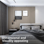 Art3d 8-Pack 96 x 6in. WPC Acoustic Slat Wall Panel - Image 5