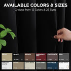 Joydeco Blackout Door Curtain for Doorway Privacy 80 Inches Long, Grommet - Image 7