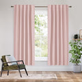RYB HOME Bedroom Blackout Curtains 63 inches Long, 100% Blackout Thermal by RYBHOME